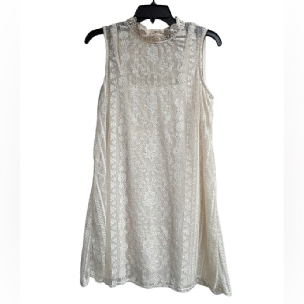 As U Wish Cream Lace Dress